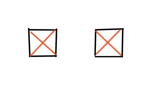 Two hand-drawn checkboxes.