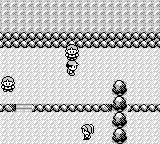 Gif from Pokémon Red, where a trainer challenges the main player and says 'I like shorts'.